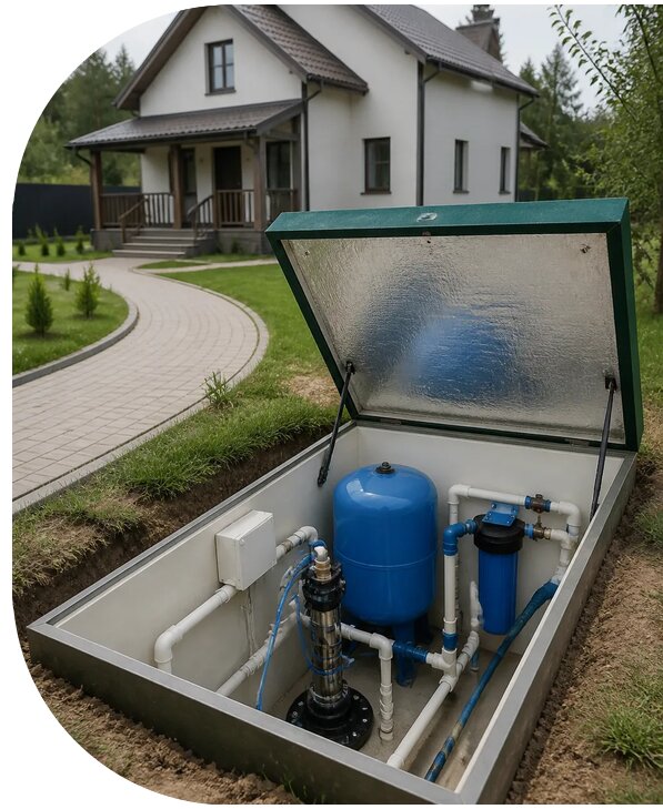 Автономное водоснабжение дома в Кимрах от 156585 р. | АПаруса-Кмы