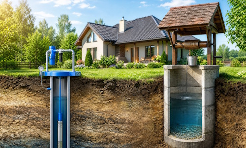 Автономное водоснабжение загородного дома Кимры: скважина или колодец